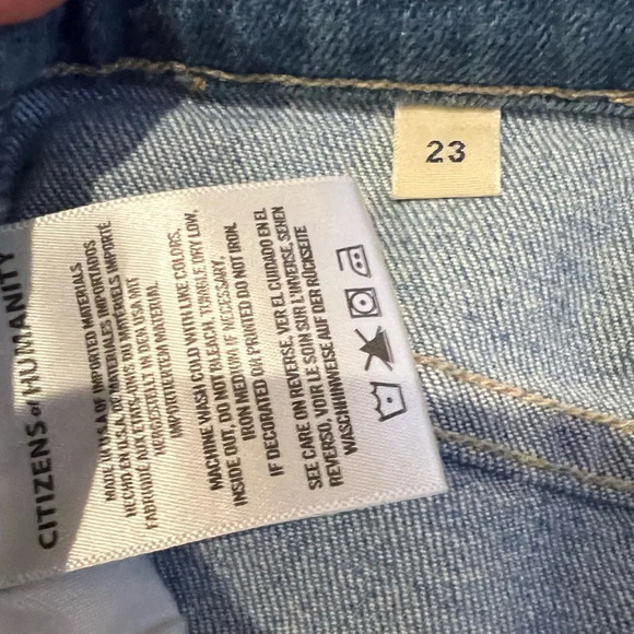 Citizens Of Humanity Cassie Front Yoke Bell Flare Jeans Light Indigo Vintage 23 - Picture 10 of 10